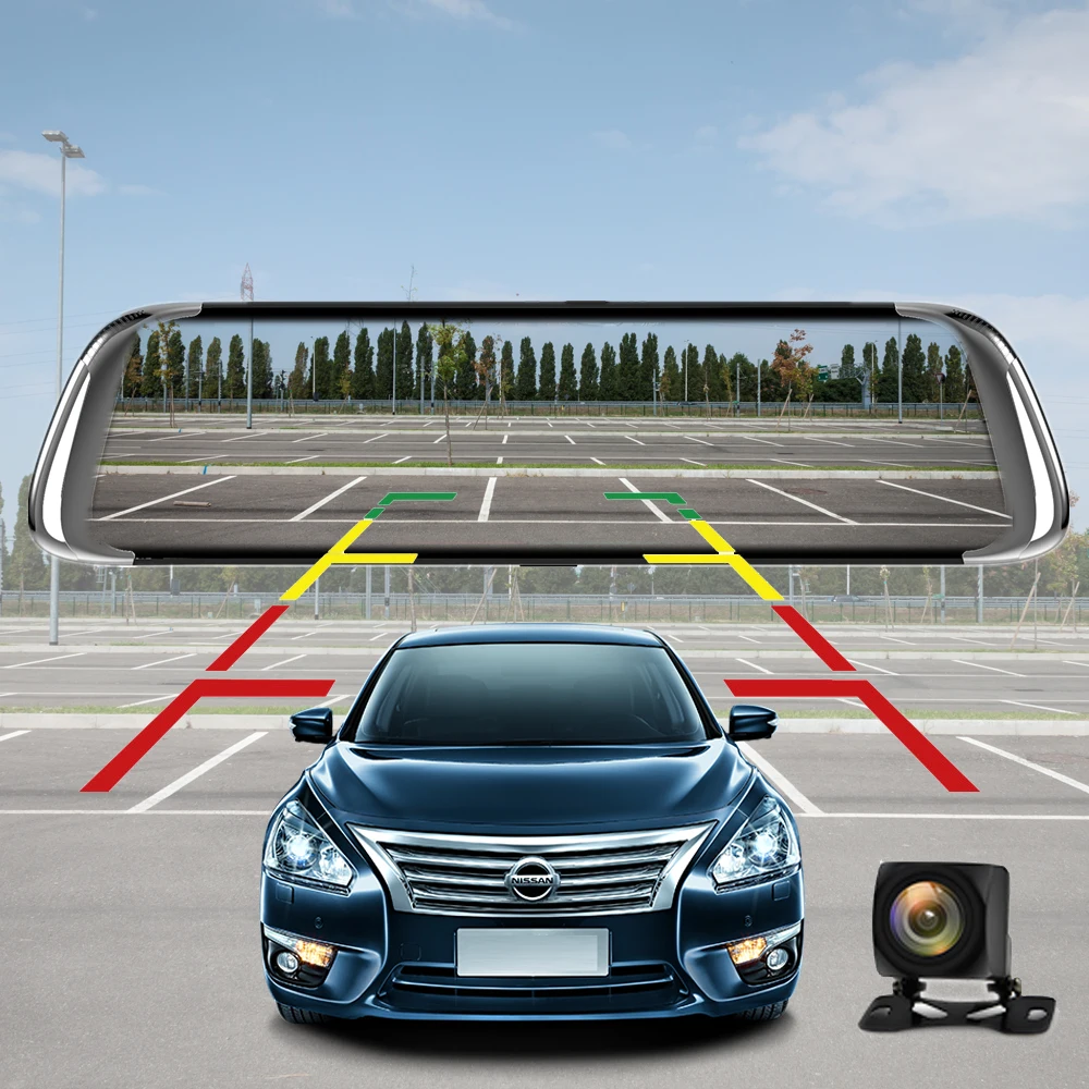CARRVAS 9 66 дюймов Android Автомобильное Зеркало GPS DVR 4G FHD с WiFi Bluetooth навигаторы
