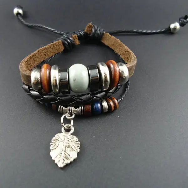 Цена по прейскуранту завода Обернуть Манжеты керамические бусины Винтаж лист