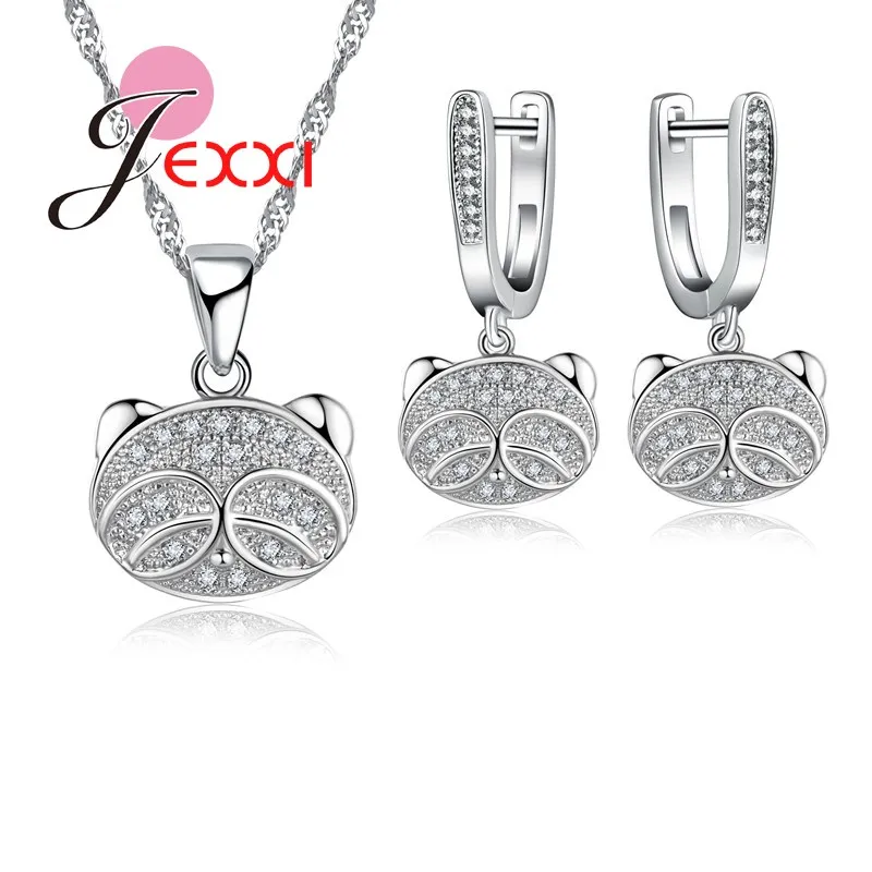 Заводская цена ювелирный набор с головой медведя из мультфильма для девочек