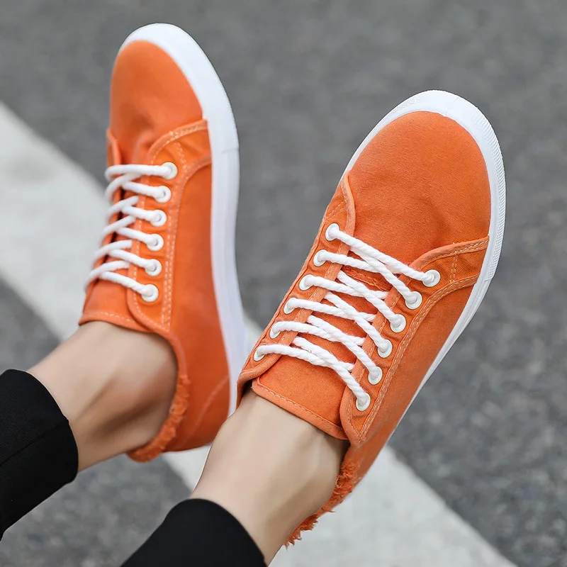 

Casual Shoes Men Cotton Canvas Shoes Lace-Up Men Casual Walking Shoes New Plimsolls Male Footwear Autumn Breathable Sneakers Men