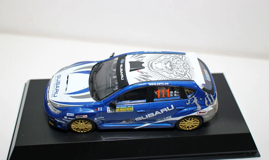 Классическая литая под давлением игрушка модель 1:43 SUBARU WRX STI Rally Гоночная машина