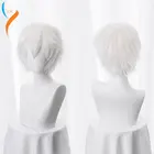 Парик для косплея гинтоки Саката, волосы из синтетики для мужчин, с короткими белыми волосами для косплея, 2019, 35 смНовинка 