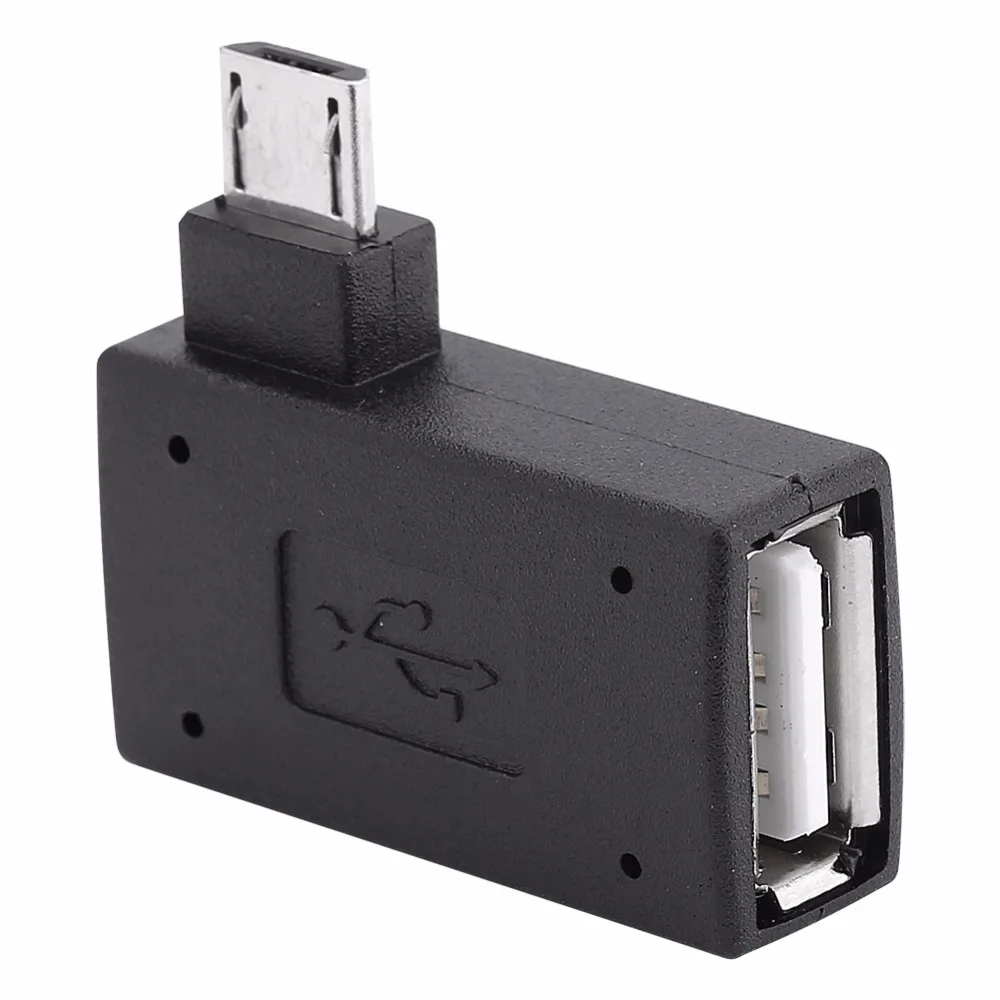 Адаптер Micro USB 2 0 Мама папа шт./компл. порт питания OTG 90 градусов левый правый угол
