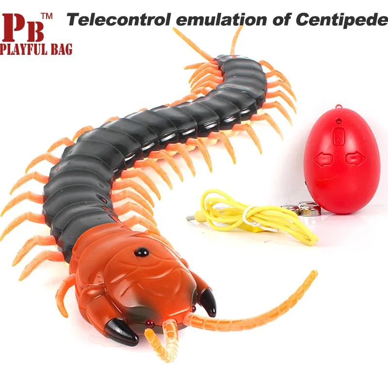 Remote control electric simulation centipede creative novelty tricky toys birthday child friend April Fool's Day gifts | Игрушки и