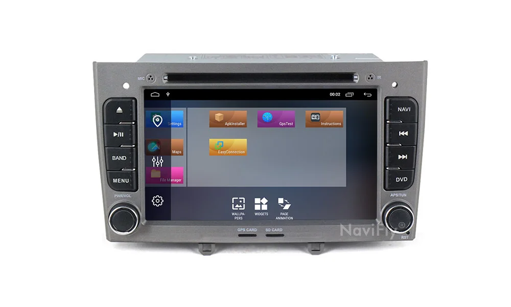 Navifly! 2G+ 32G Android 9,1 2din автомобильный dvd Радио аудио gps навигация для PEUGEOT 308 2007-2013408 2011- стерео головное устройство