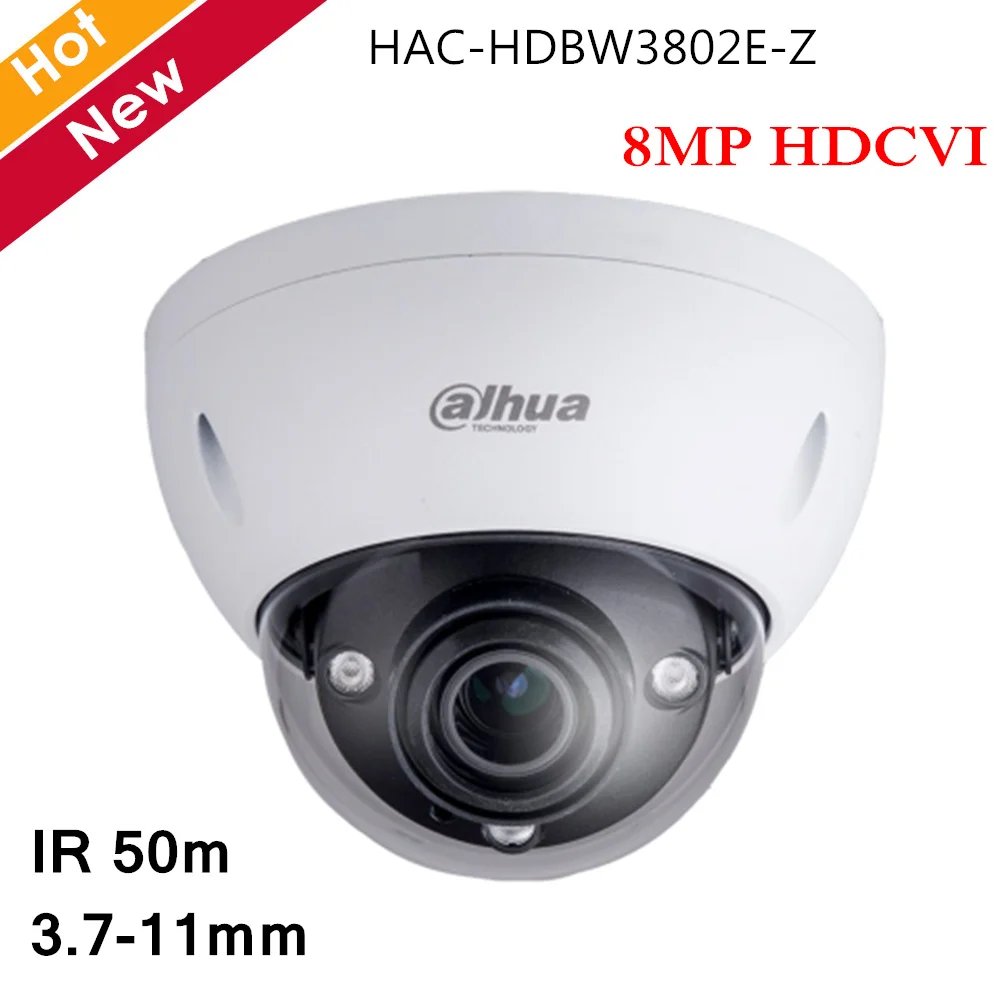 8MP Dahua HDCVI камера Смарт ИК расстояние 50 м 1/2 CMOS 3840x2160 IP67 4K видео Выход CCTV аналоговая