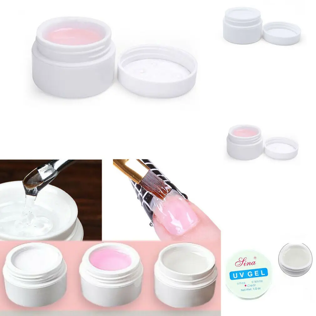 &quotSINA&quot Nail Art Primer Base UV Gel Top Coat Builder Tips Clear/White /Pink | Красота и здоровье