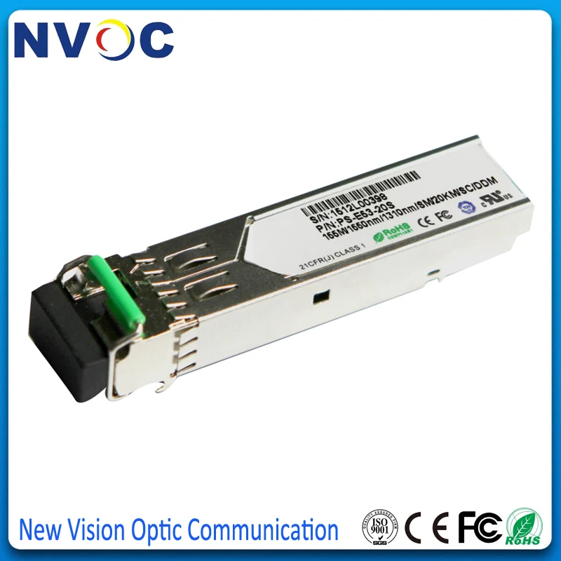 Двунаправленный трансивер SFP 155 Мбит/с 20 км 1310/1550 Модуль LC м 100BASE-FX одно волокно Bidi |