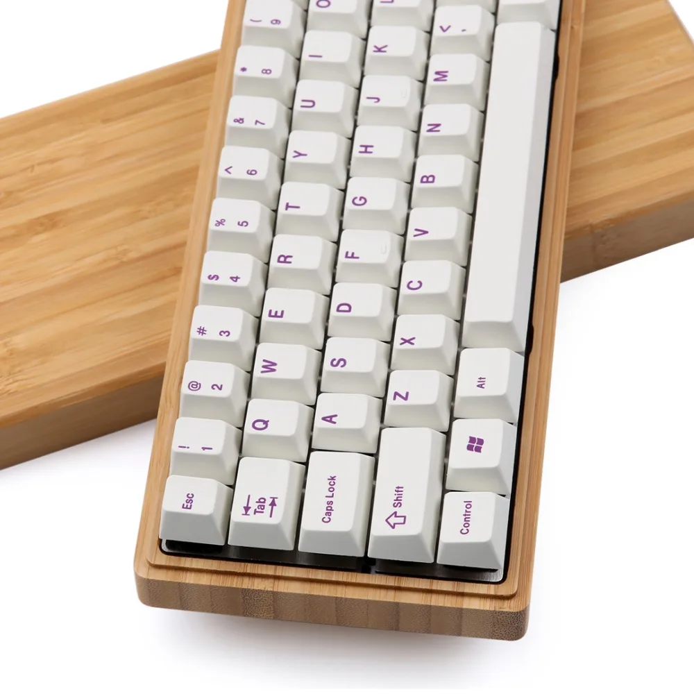 Enjoypbt фиолетовые на белых кепках Вишневый профиль PBT краситель подстилка 117 ключей