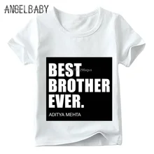 Детская модная футболка с надписью Best Bro Brother Ever Летние