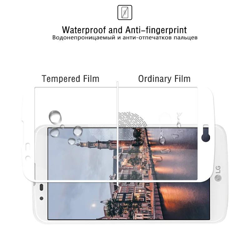 Взрывозащищенное Закаленное стекло для LG K10 LTE жесткая Защитная стеклянная