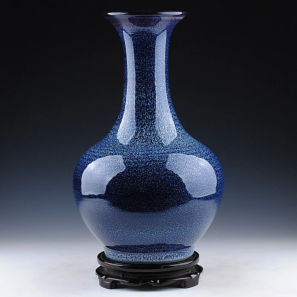 Керамическая ваза Jingdezhen украшения знаменитая синяя цветок это декоративная в