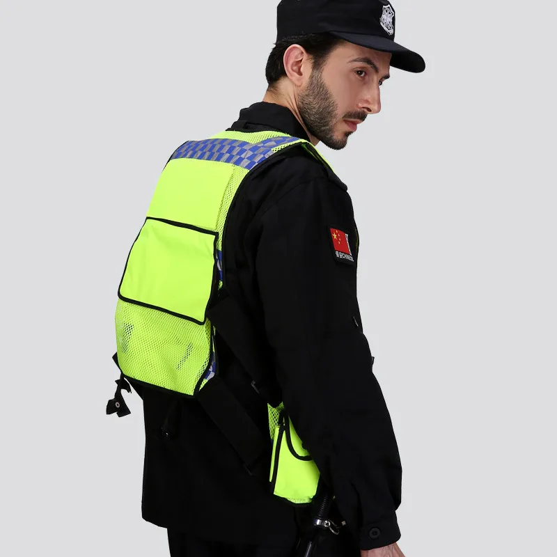 Светоотражающий жилет из дышащей сетки с несколькими карманами, защитная куртка для безопасности дорожного движения, тактическая одежда, р... от AliExpress RU&CIS NEW