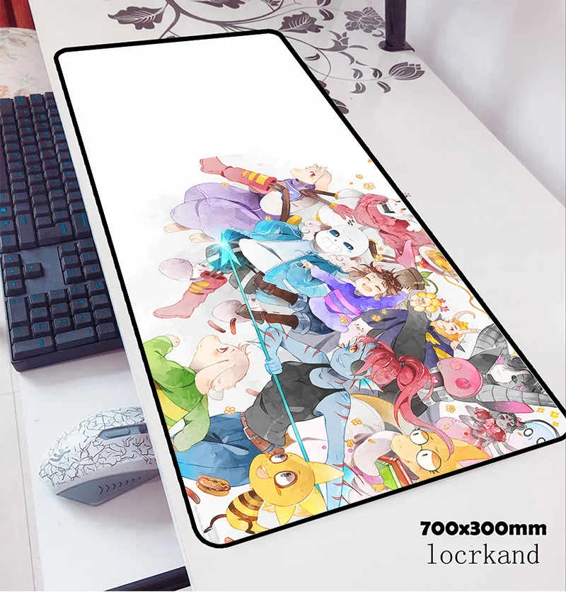 Коврик для мыши undertale 70x30 см игровой коврик Аниме 3d офисный notbook Настольный xl padmouse