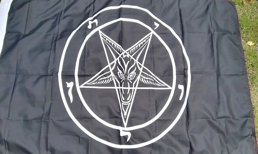Флаг церковный сатана baphomet 5 футов х 3 фута флаг Рыцари темплар пентаграмма флаги