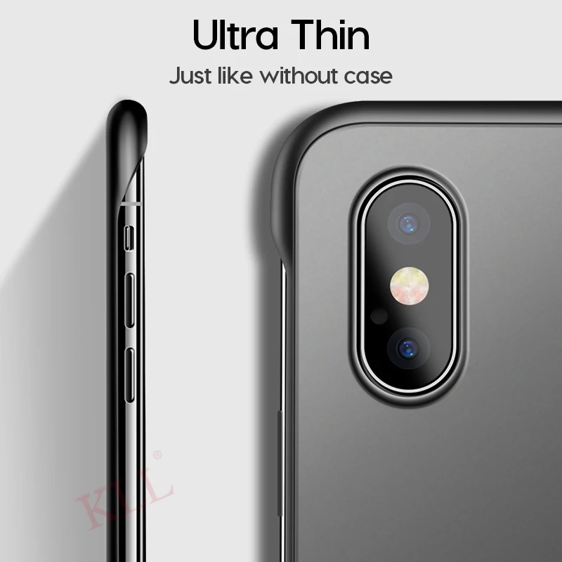 Прозрачный матовый чехол для iPhone 11 Pro Max X XS XR безрамный мягкий жесткий из ТПУ 6 6s 7 8