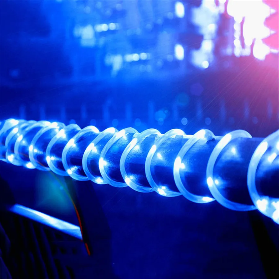 10 м 100Led солнечная гирлянда наружная сказочная свет веревка трубка