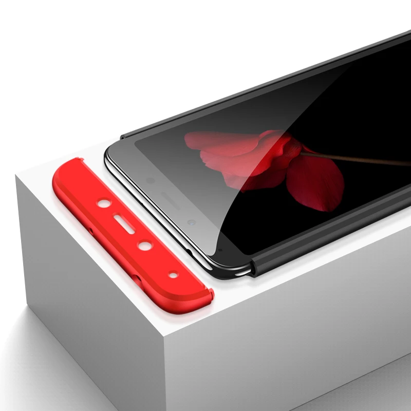 Чехол для Xiaomi redmi 6 с полной защитой жесткий 3 в 1 Роскошный Матовый чехол чехлы Redmi