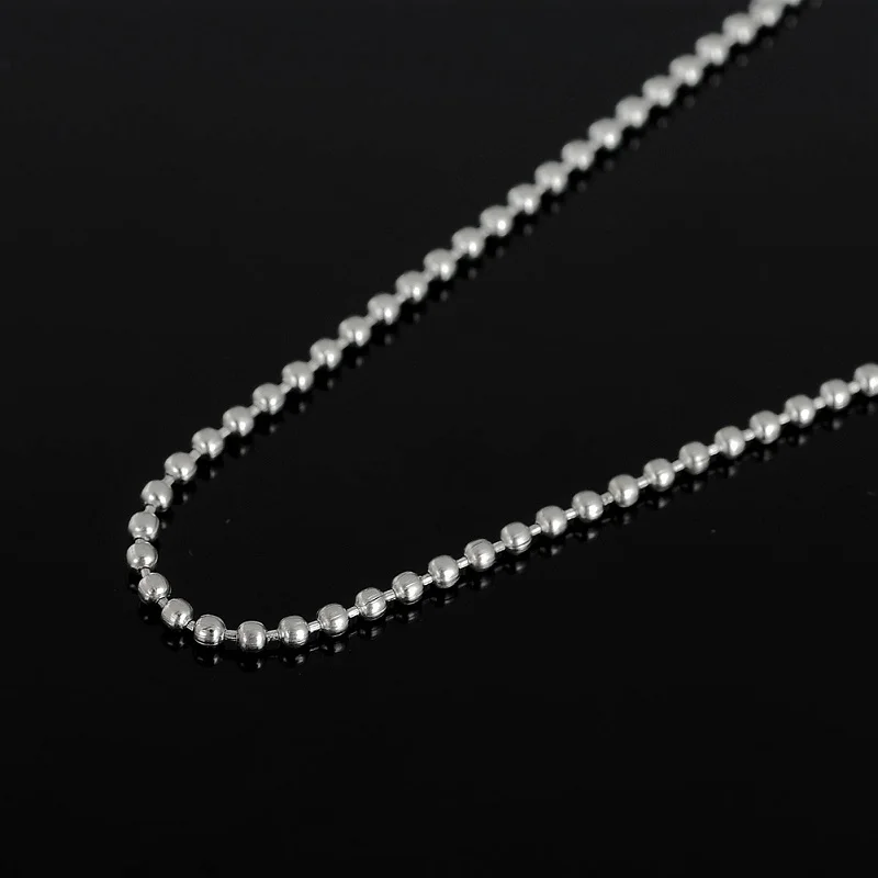 LIKGREAT базовые цепи круглый ящик бусины звено цепочка ожерелье унисекс для мужчин