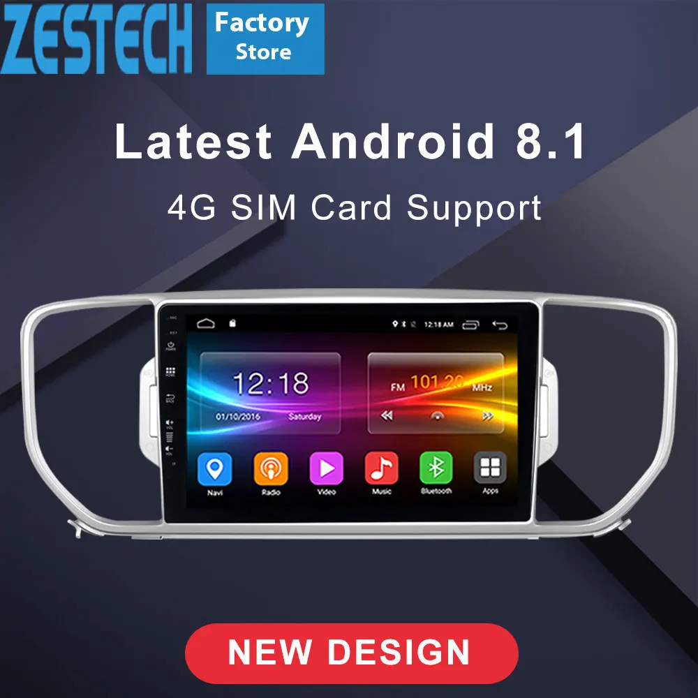 1 din Android сенсорный экран Автомагнитола gps dvd для KIA Sportage KX5 2016 2017 поддержка 4G sim карты