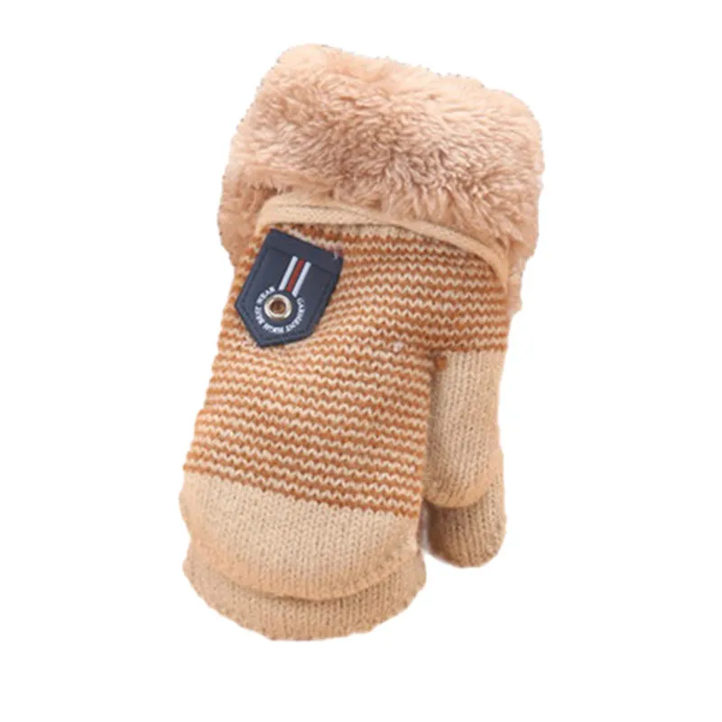 Beige Лидер продаж; милые теплые зимние перчатки для маленьких девочек и мальчиков; детские перчатки;# N30 - Цвет: Beige