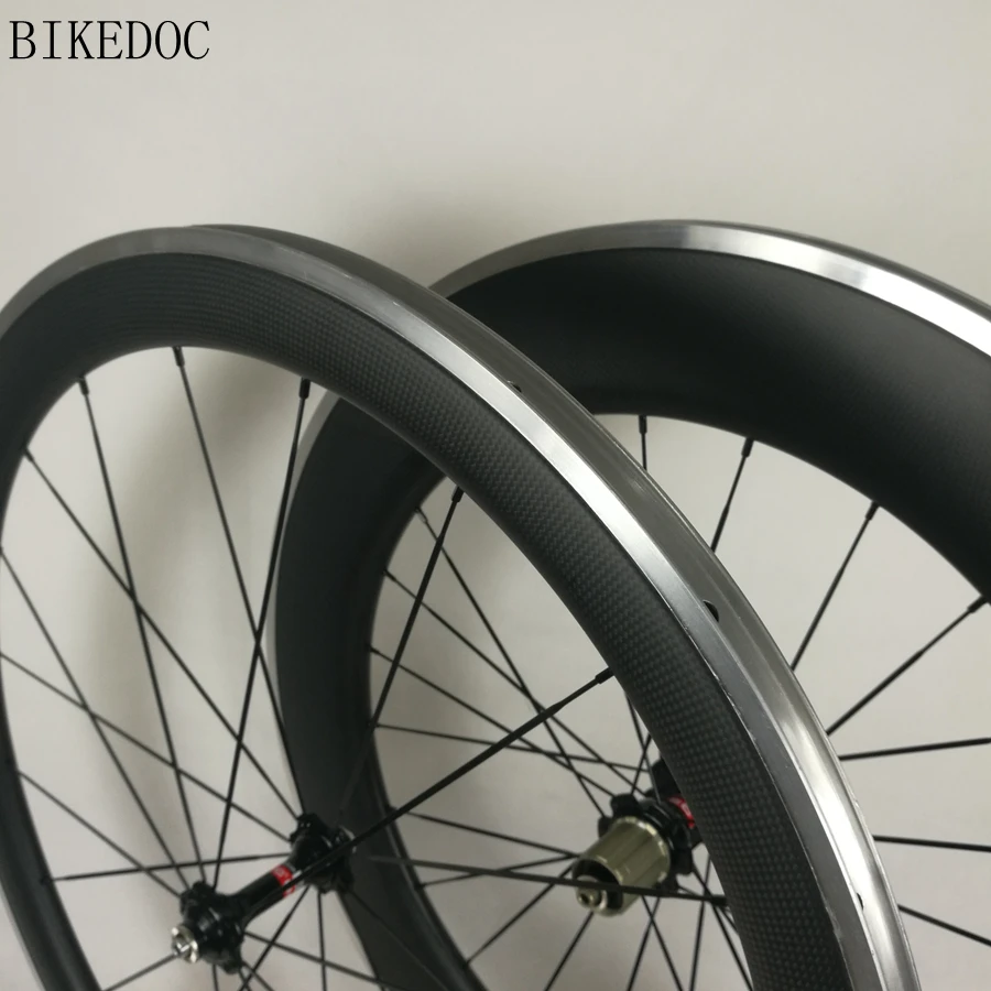 Колеса BIKEDOC из углеродного сплава 38 мм 50 60 90 колеса 3K для дорожного велосипеда |