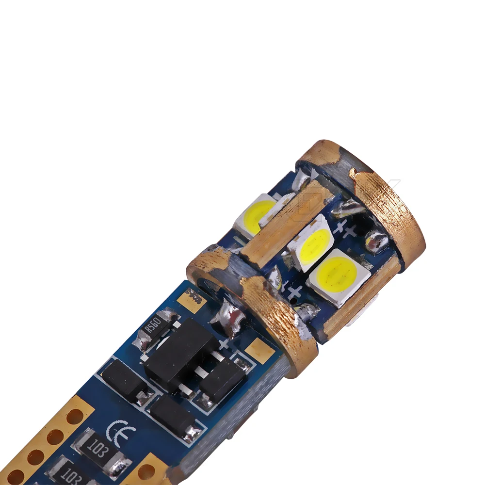 Новинка сверхъяркая Светодиодная лампа t10 canbus без ошибок w5w 194 168 led 3030 SMD W5W 10smd