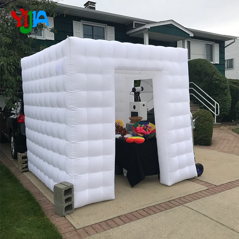 No LED Lights 2.5M Whole Black /White Inflatable Photo Booth backdrops with Two Door Portable for Party For Sales | Дом и сад