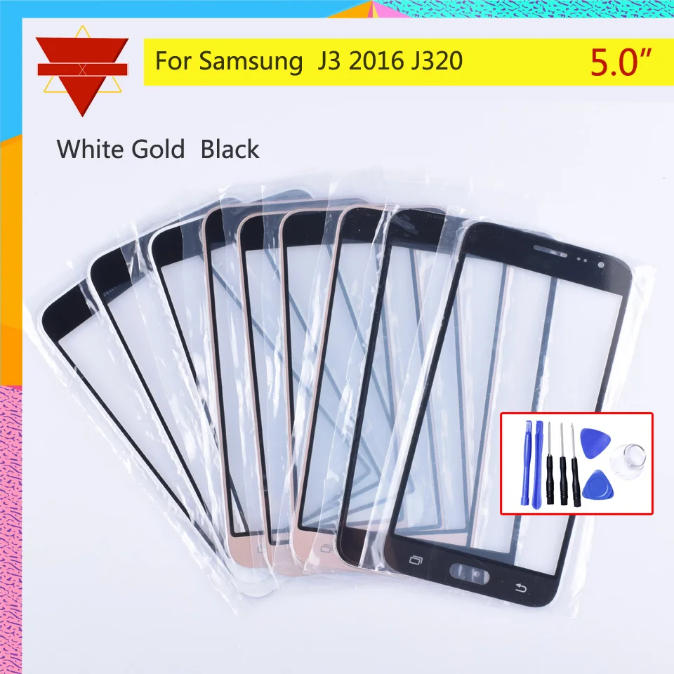 J320 сенсорный экран для Samsung Galaxy J3 2016 J320F J320M J320Y J320FN передняя панель Стекло Объектив