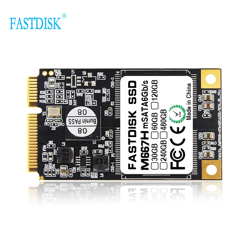 FASTDISK MSATA 32G 64gb 128gb 256GB Solid State Disk hard drive HDD SSD disk For laptop mini pc computer | Компьютеры и офис