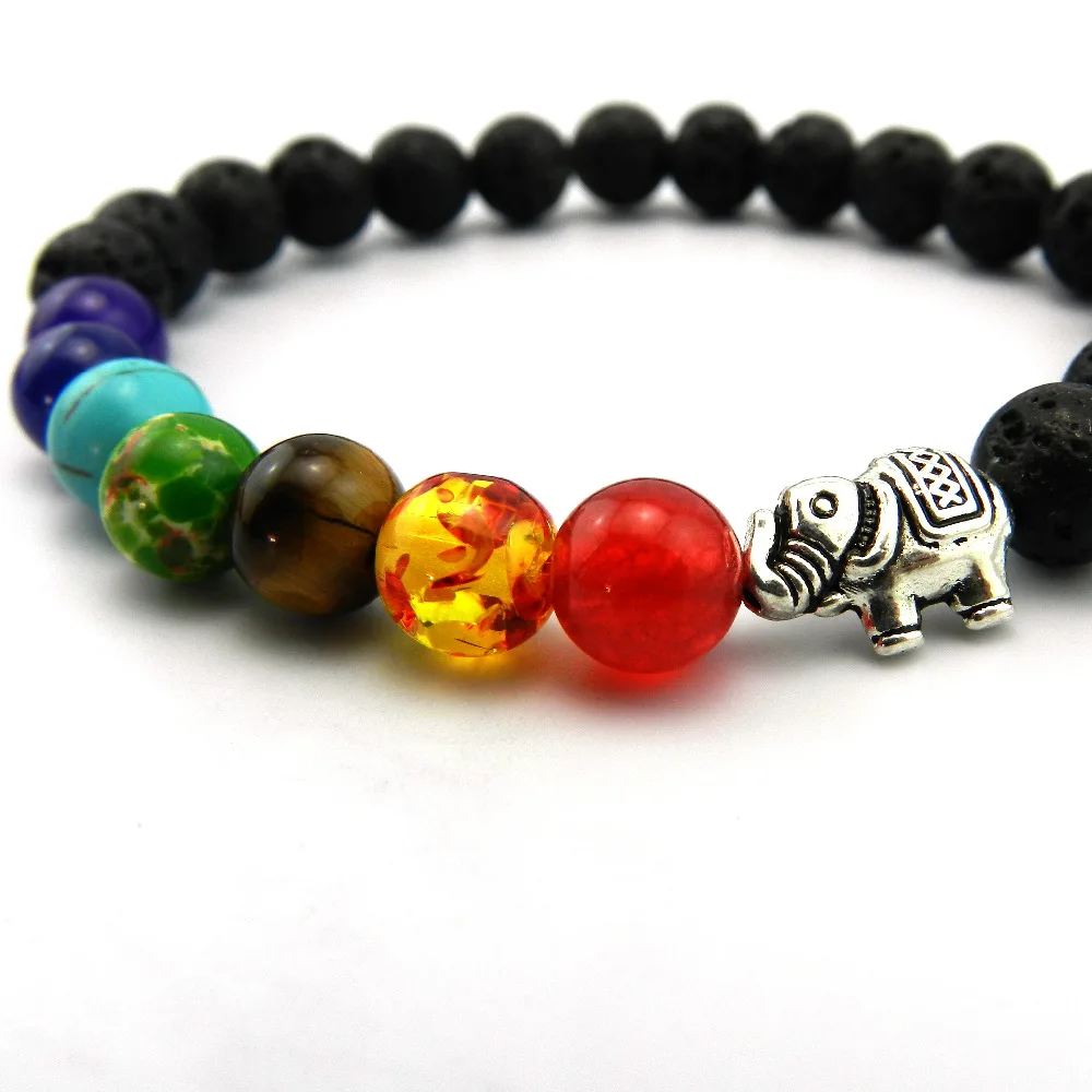 8 мм матовые бусины из натурального камня 7 чакр восстанавливающий баланс слона