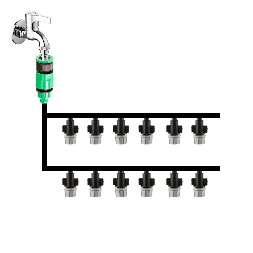1 комплект туман сопла система орошения Портативный запотевания автоматический