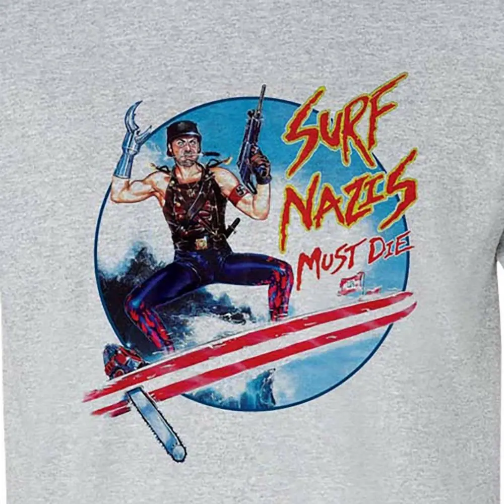 Surf фашистов должен умереть футболка Ретро 80''S ужас фильм в жанре научной