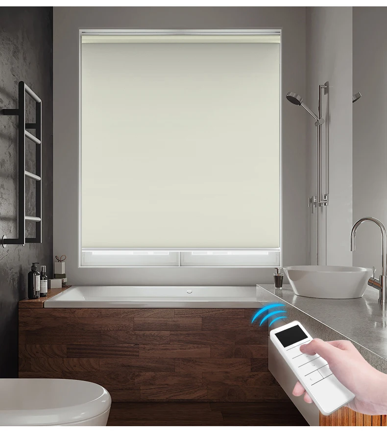 Sunfree Высокое качество моторизованные жалюзи перезаряжаемый Мотор Электрический роликовый тент моторизованные рулонные жалюзи включают пульт дистанционного управления