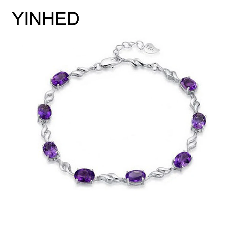 YINHED Новый трендовый свадебный браслет ювелирные изделия Настоящее серебро 925