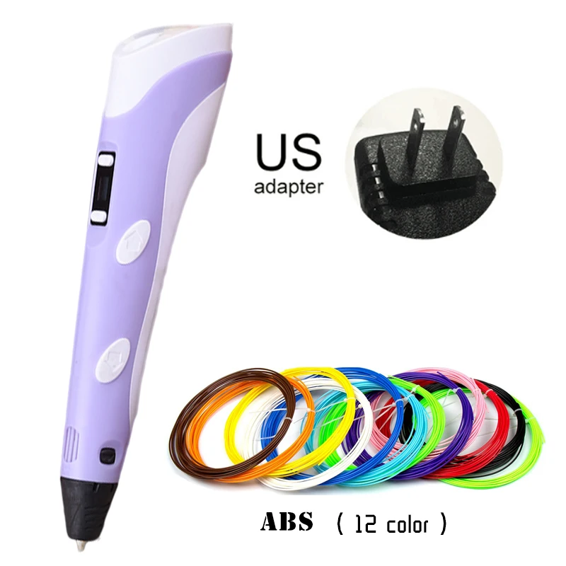 7TECH Plastic Drawing Pen for 3D Handles PLA 1.75mm Filament Magic Printer DIY Pencil Creative Toy Kids Model Pens Gifts | Компьютеры и