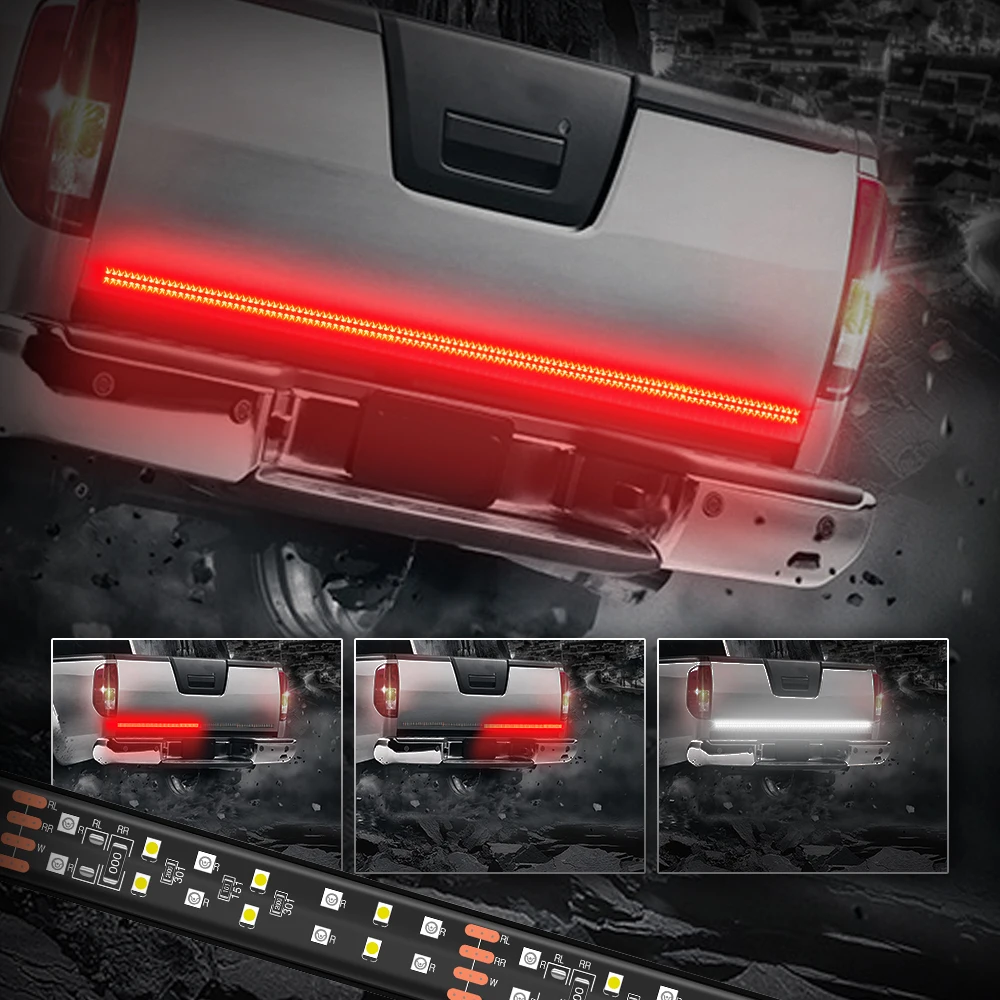 MICTUNING 60 дюймов 2 рядной светодиодный Грузовик багажника светильник бары ленты