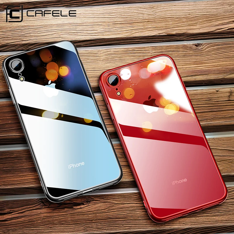 Новейший CAFELE чехол с покрытием для iPhone Xr Xs Max 7 8 plus, мягкий ТПУ ультратонкий смешанный силиконовый прозрачный блестящий чехол для iPhone 7