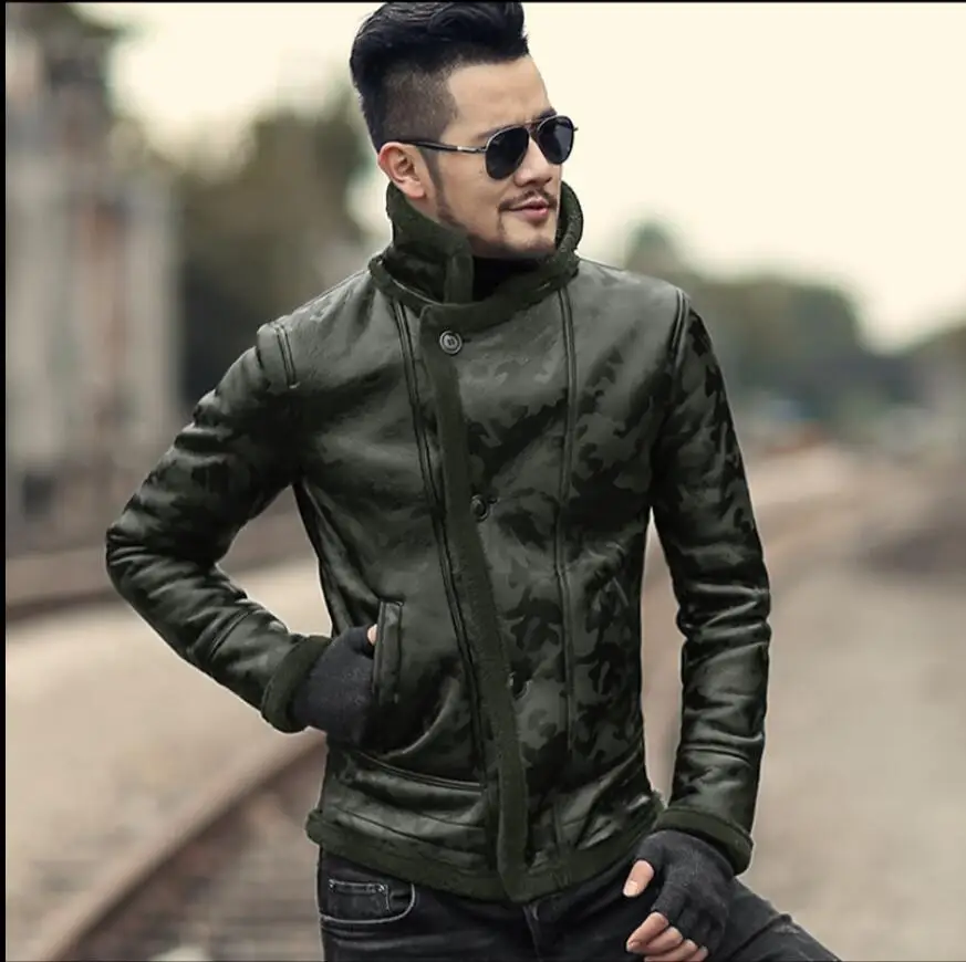 S 3xl зимняя камуфляжная куртка из искусственного меха одна часть шерсть ягненка
