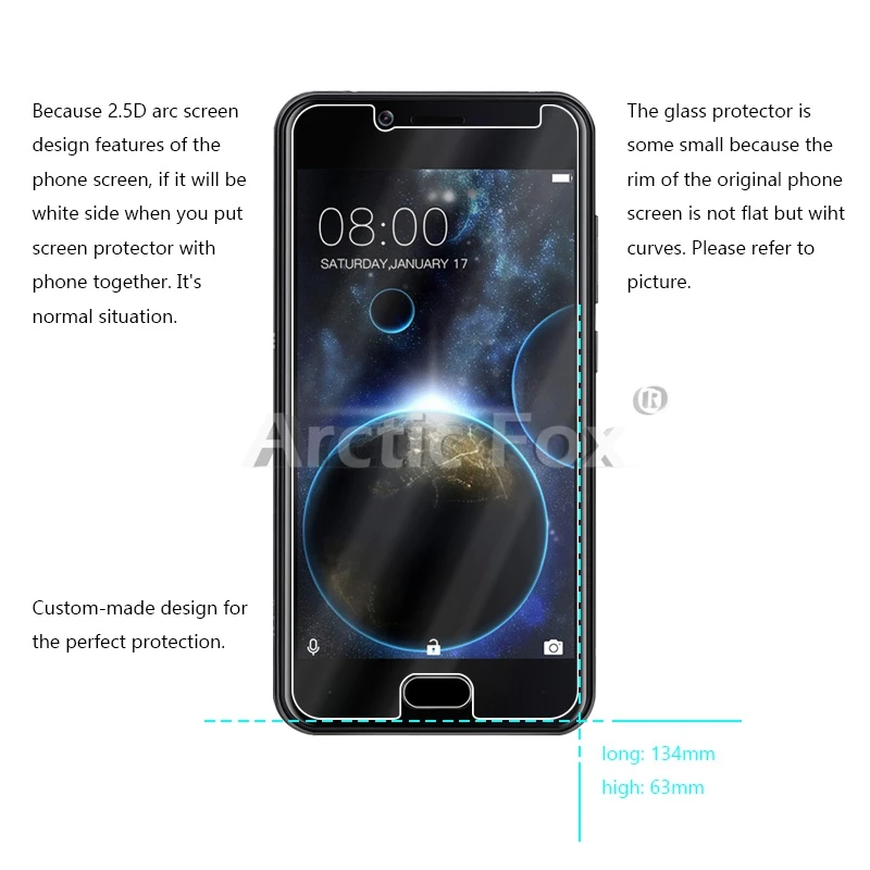 10 Pcs/Lot Premium Tempered Glass For Doogee Shoot 2 5.0 inch Screen Protector Toughened protective film | Мобильные телефоны и