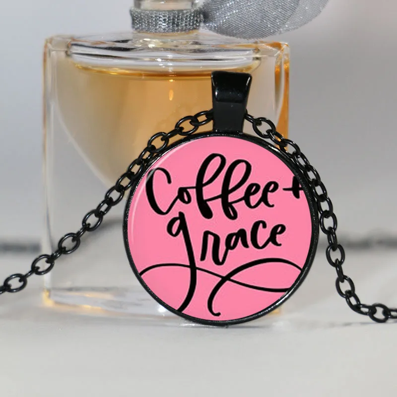 Карманное ожерелье Medium Coffee And Grace украшение в христианском стиле вдохновляющий