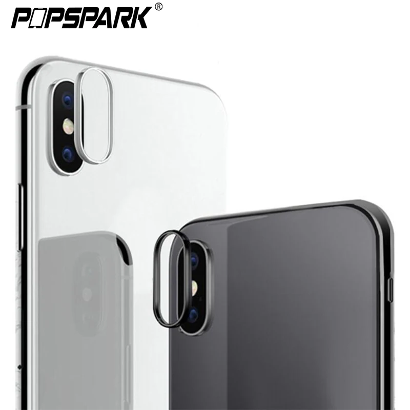 Для iPhone X защита объектива камеры кольцо покрытие алюминий для 7 8 6 6S Plus XR XS Max чехол