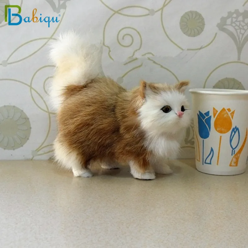 Babiqu супер милая кошка со звуком игрушка плюшевые набитые искусственные