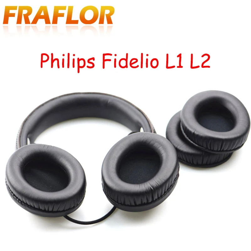 Сменные подушки поролоновые амбушюры накладки чашки для наушников Philips Fidelio L1 L2 L2BO гарнитура без потерь