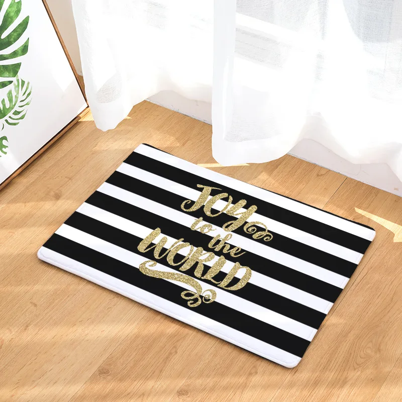CAMMITEVER Stripes Dots Letters Black White Red Kitchen Carpet Floor Mat Living Room Hallway Area Rugs Anti-Slip Entrance | Дом и сад