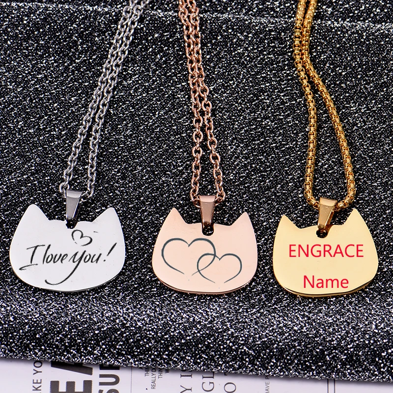 Ожерелье из нержавеющей стали индивидуальное серебряное золотое розовое золото