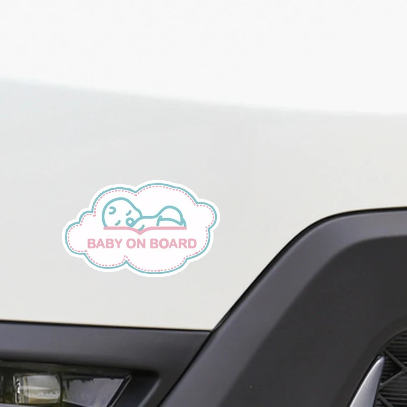 YJZT 15.1*9CM High Quality Car Sticker Lovely BABY ON BOARD Colored Cartoon Decoration Warning Sign C1-5535 | Автомобили и