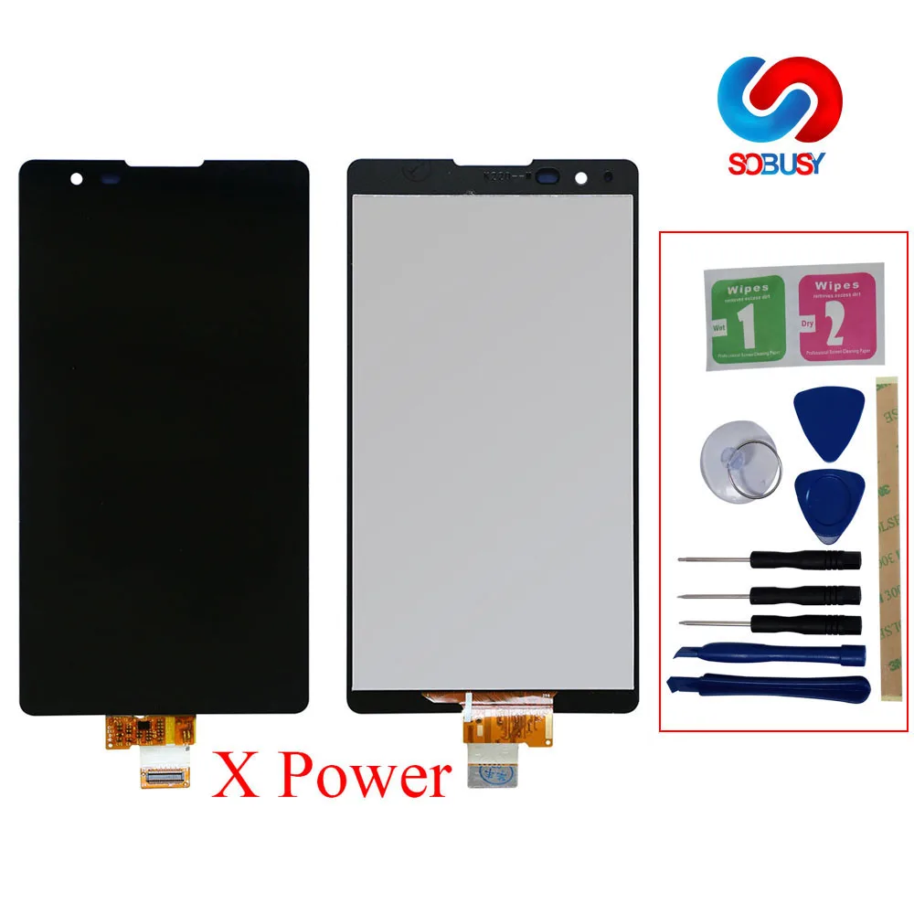 ЖК дисплей для LG X Power K220 K220DS K220DSF K220DSZ K220F K220H K220T тачскрин в сборе с рамкой запасные