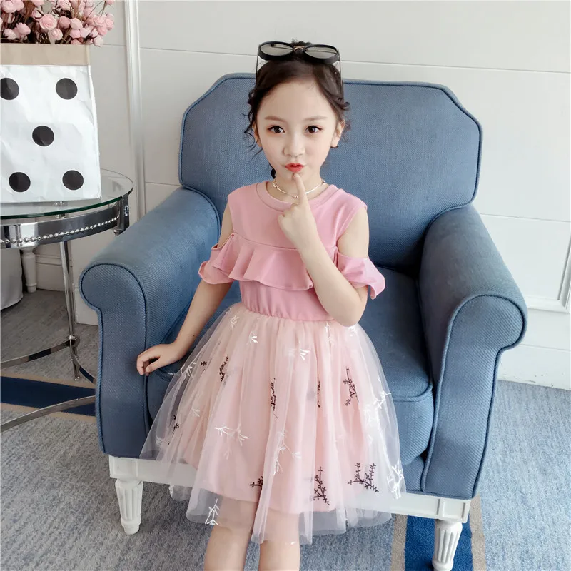 

Girls Summer Dress 2019 Korean Girls Princess Dresses Children's Dress 2-6 Years 19058