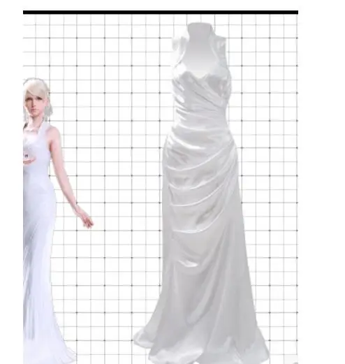 

Платье «Final Fantasy» костюм XV Косплэй сексуальный костюм белого цвета, маскарадный костюм для хеллоуина для девочек индивидуальный Подгон, для ...